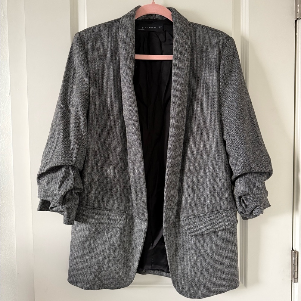 Zara blazer gray